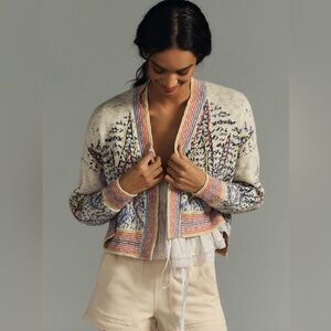 Anthropologie Pilcro Cropped Cardigan Sweater